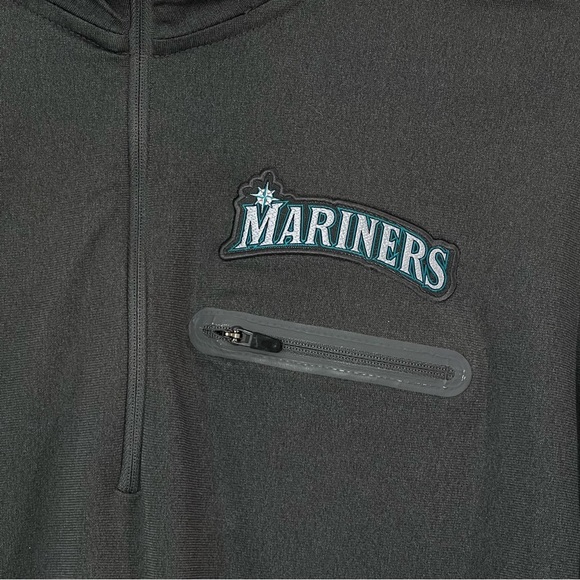 Nike Seattle Mariners Pull Over Half Zip Blue Grey Size M - Picture 5 of 11